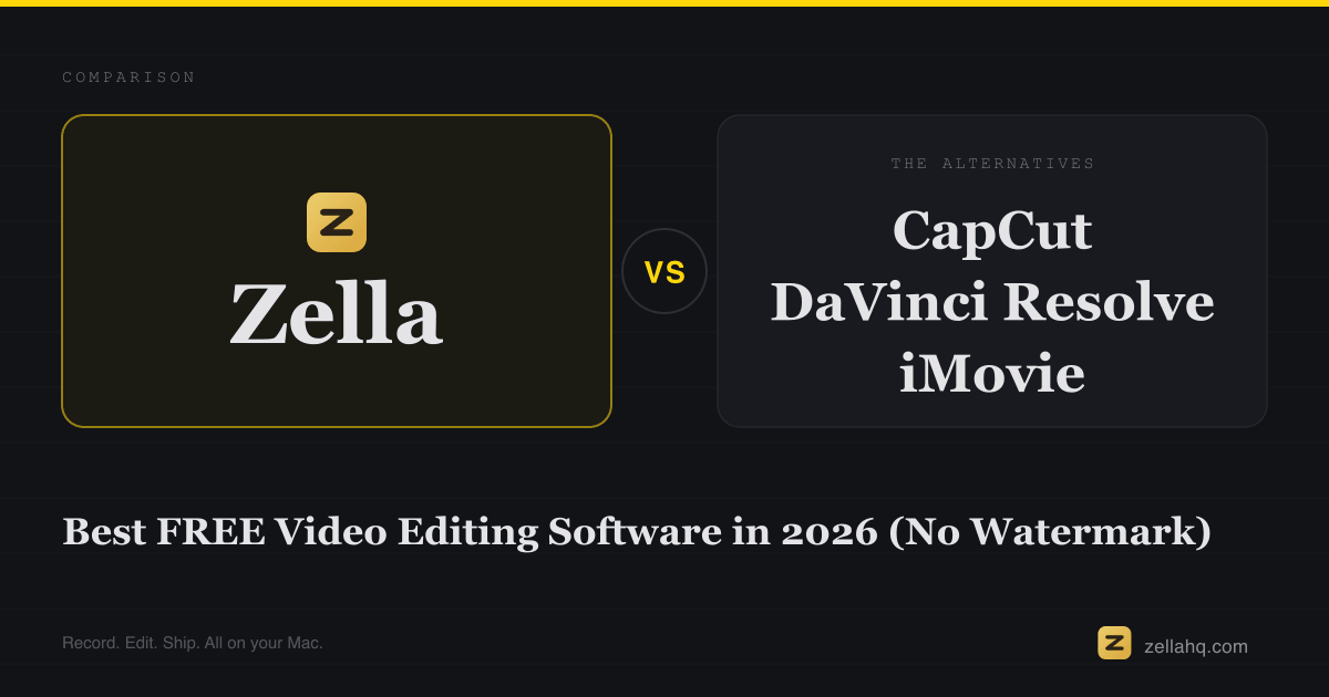 Best Free Video Editing Software in 2026 (No Watermark)
