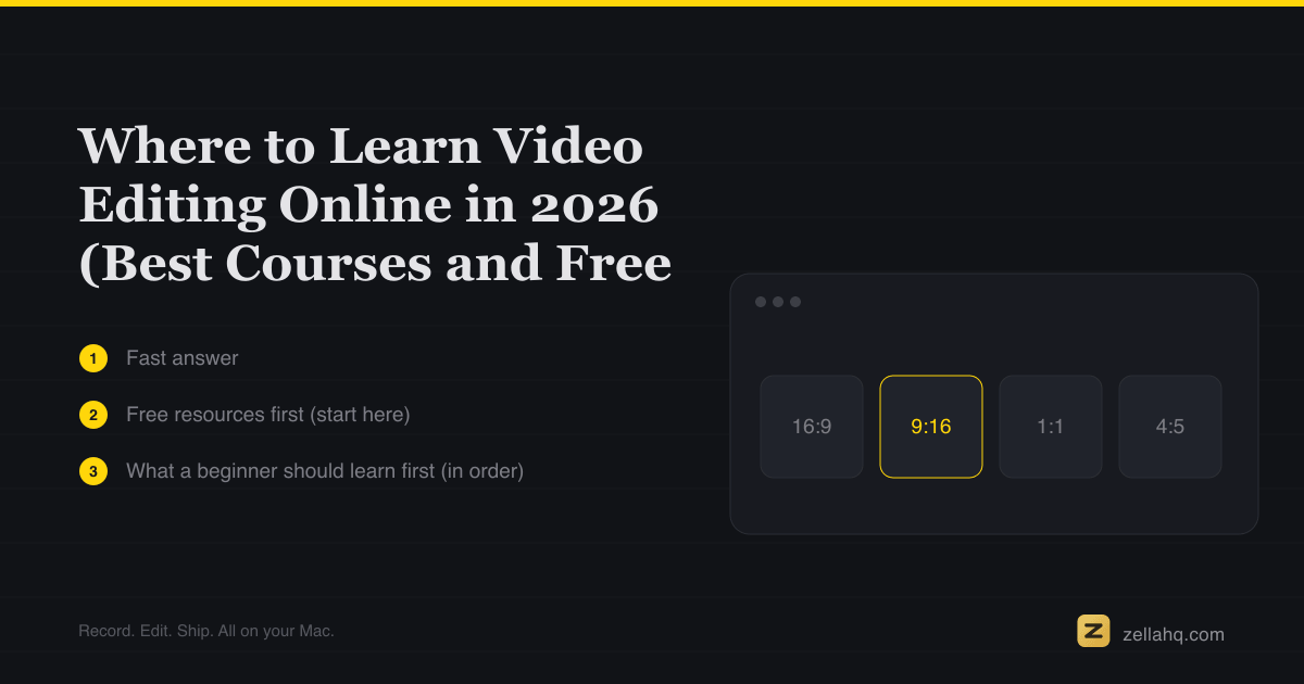 Best Online Video Editing Courses in 2026 (Free and Paid)