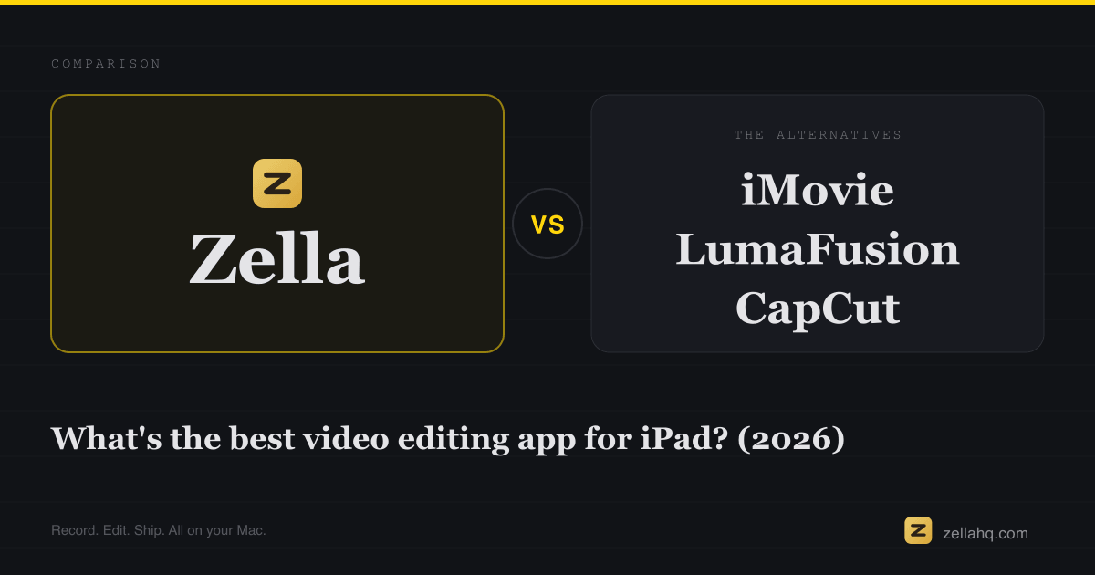 Best video editing app for iPad in 2026 (and how to choose)