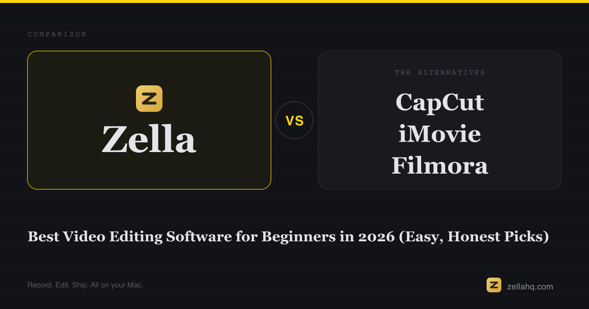 Best Video Editing Software for Beginners in 2026: 6 Picks