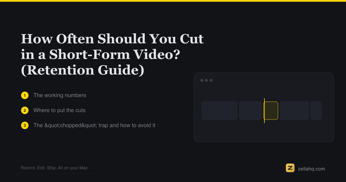 How Often Should You Cut in a Short-Form Video?