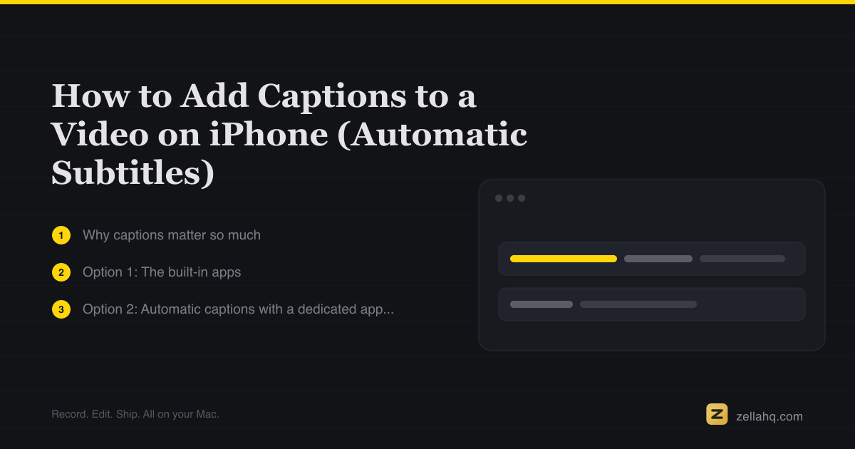 How to Add Captions to a Video on iPhone (Automatic)