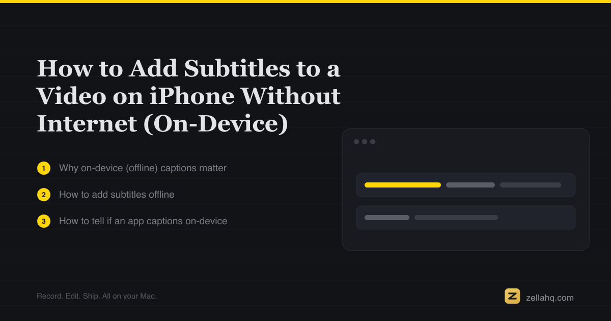 How to Add Subtitles to a Video on iPhone Without Internet
