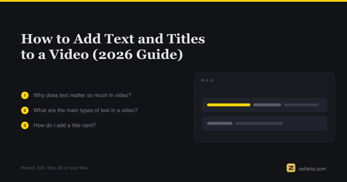 How to Add Text and Titles to a Video: Sizes and Safe Zones