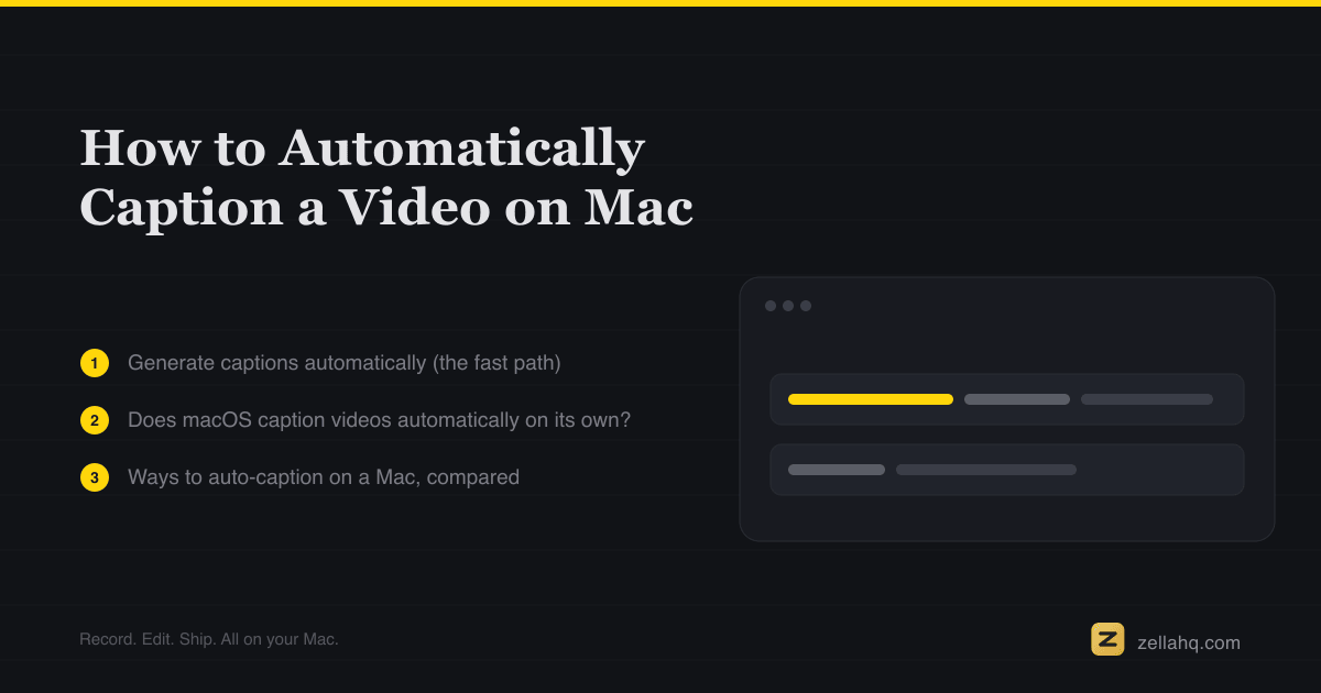 How to Automatically Caption a Video on Mac