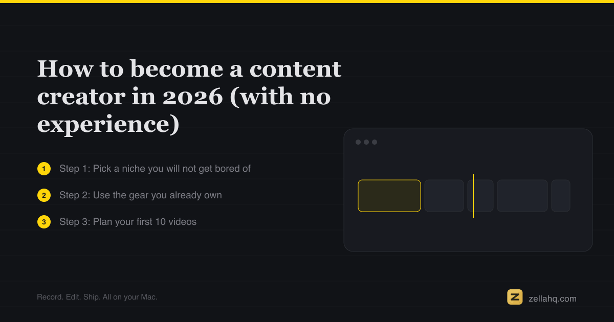 How to become a content creator in 2026 (with no experience)
