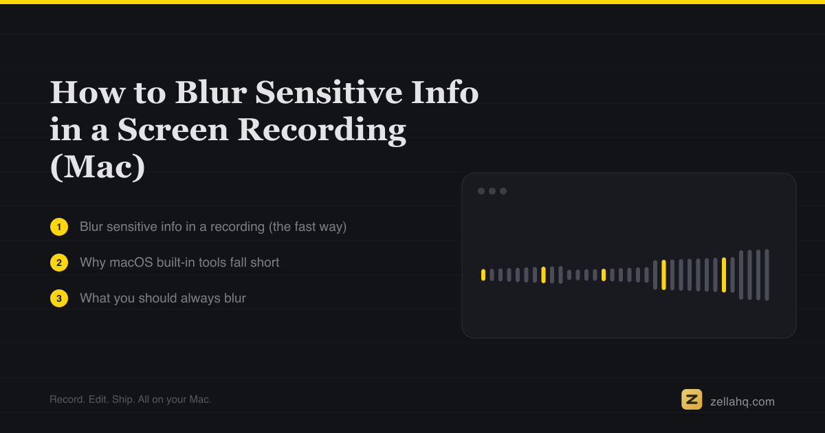 How to Blur Sensitive Info in a Screen Recording (Mac)