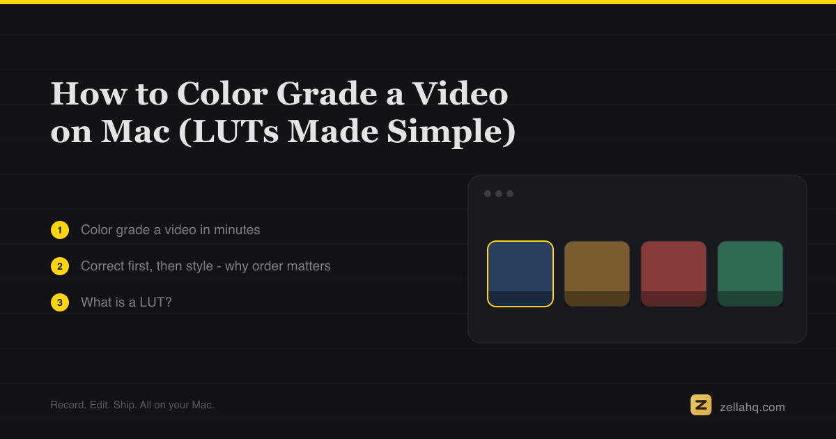 How to Color Grade a Video on Mac (LUTs Made Simple)