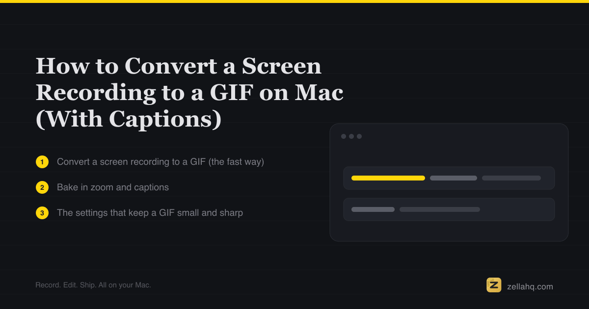How to Convert a Screen Recording to a GIF on Mac