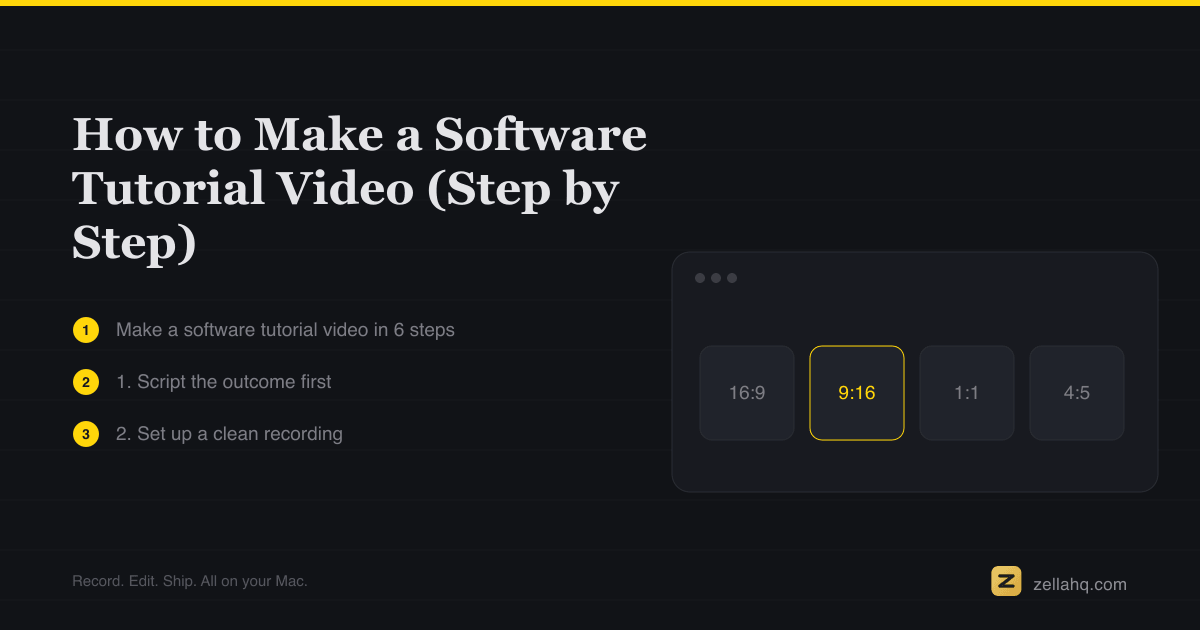 How to Make a Software Tutorial Video (Step by Step)
