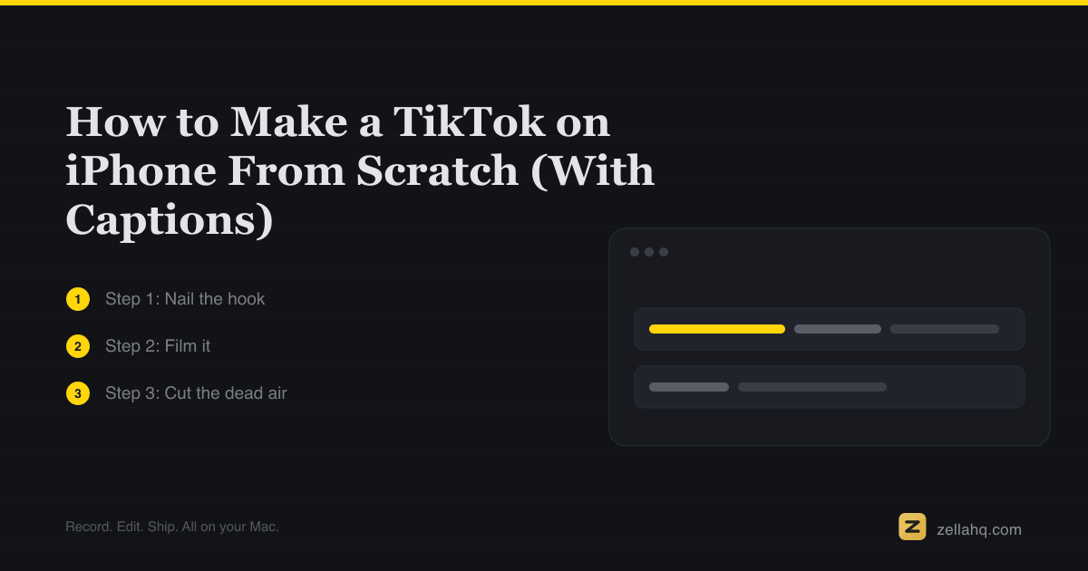 How to Make a TikTok on iPhone From Scratch (2026)