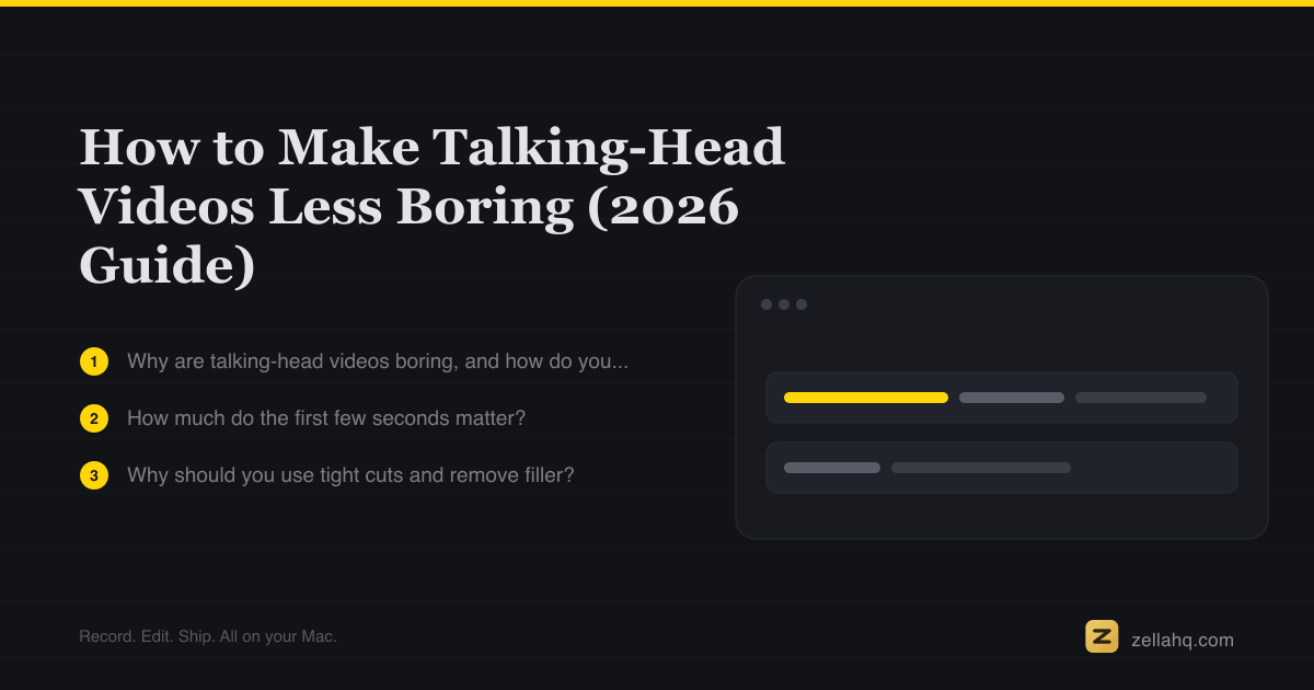 How to Make Talking-Head Videos Engaging (2026 Guide)