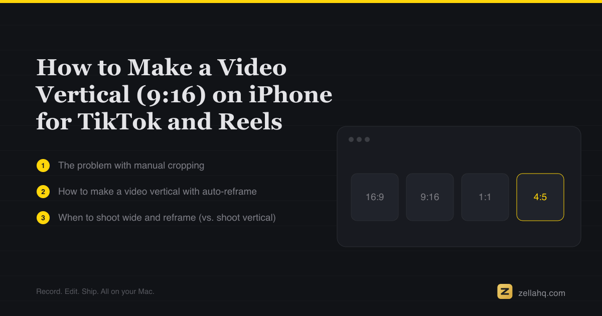 How to Make a Video Vertical (9:16) on iPhone for TikTok