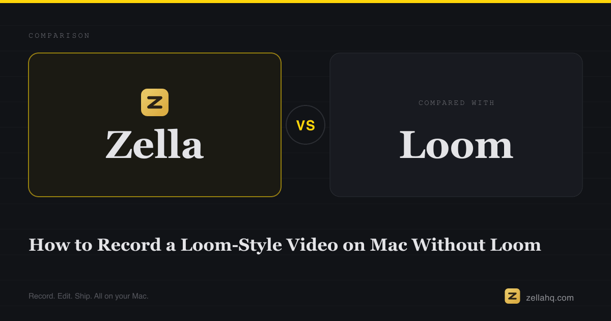 How to Record a Loom-Style Video on Mac Without Loom