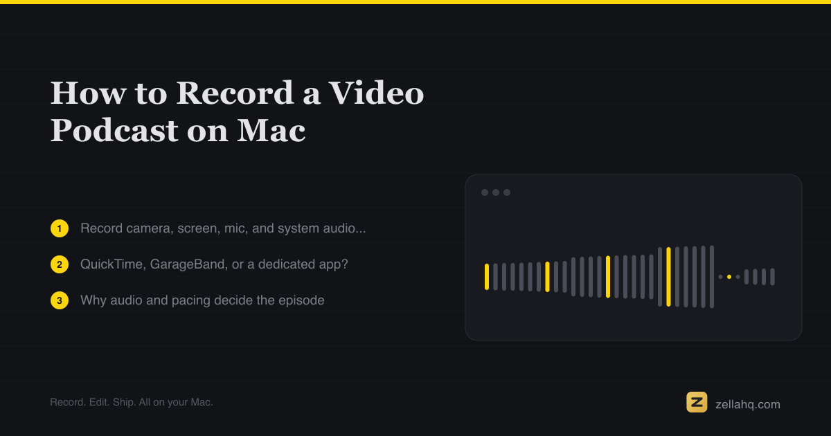 How to Record a Video Podcast on Mac