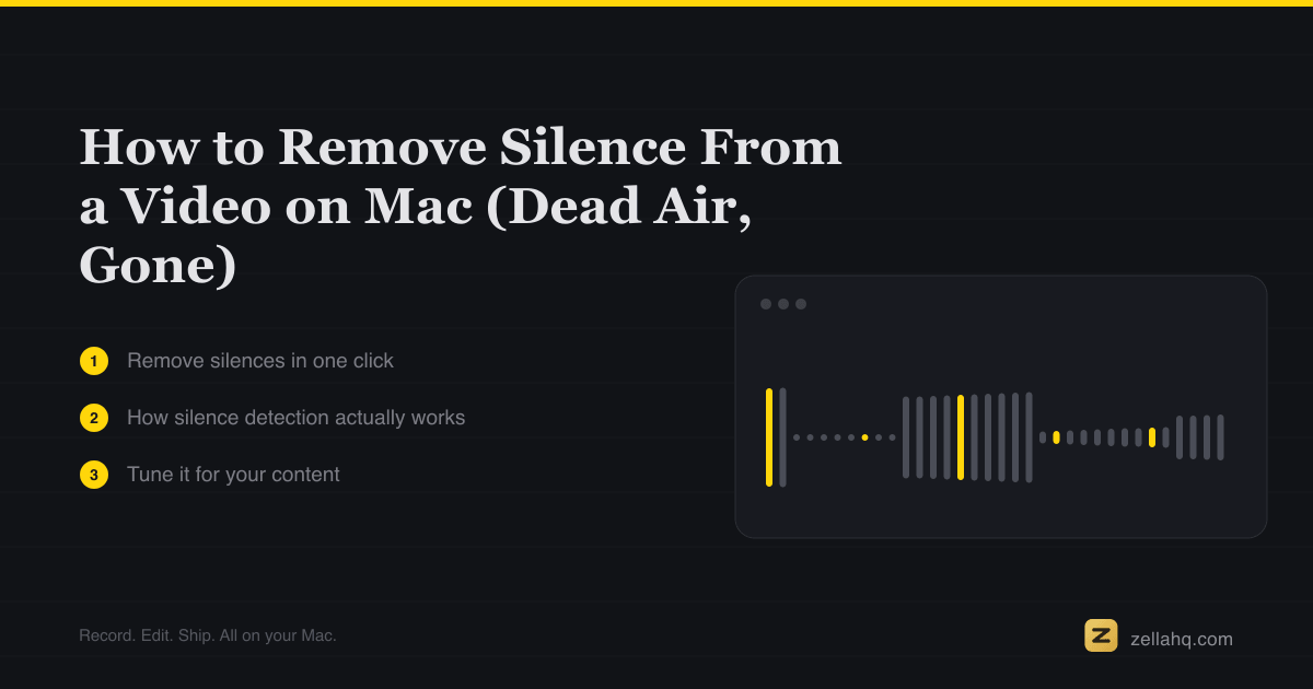 How to Remove Silence From a Video on Mac (Dead Air, Gone)