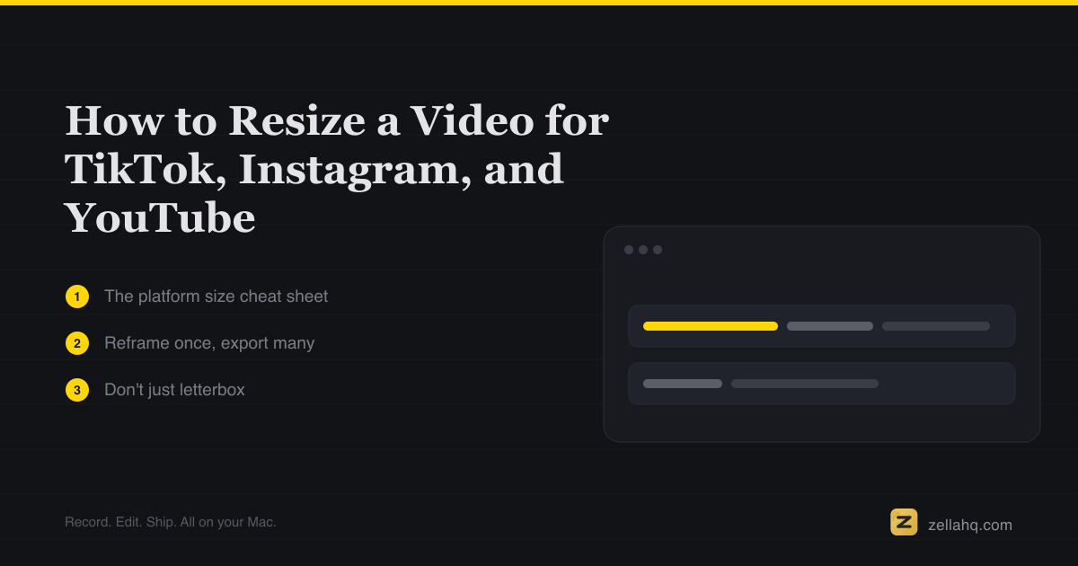How to Resize a Video for TikTok, Instagram and YouTube