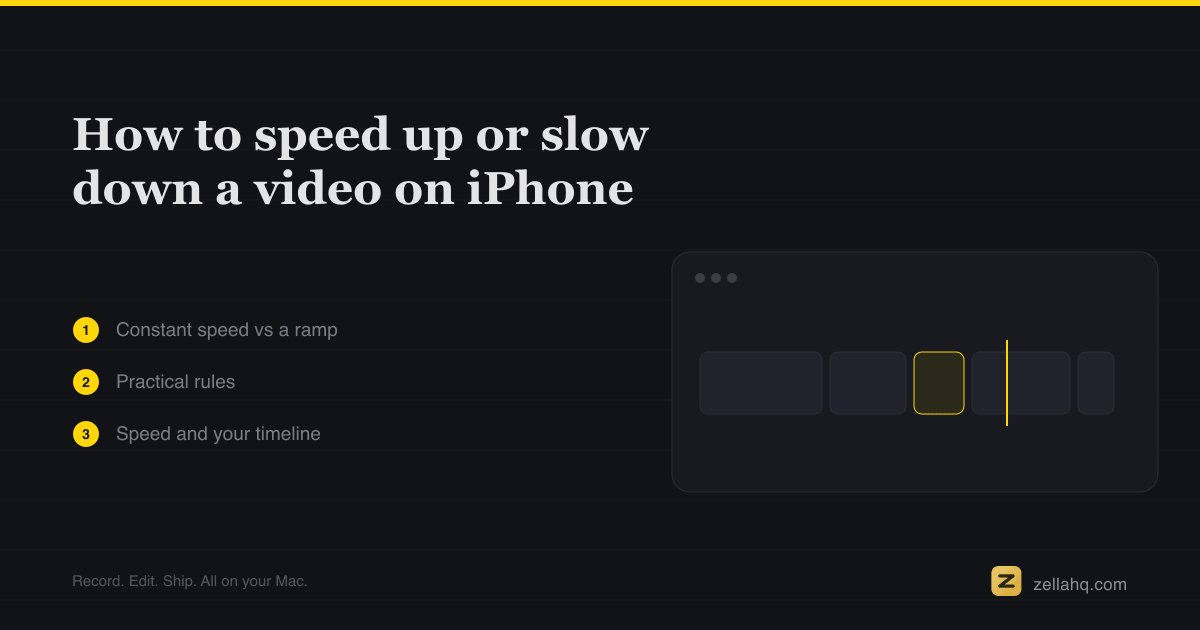 How to speed up or slow down a video on iPhone or iPad