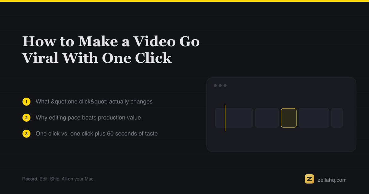 How to Make a Video Go Viral With One Click: What It Fixes