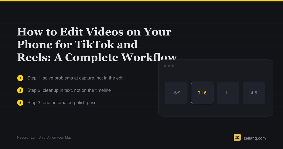 How to Edit Videos on Your Phone for TikTok and Reels