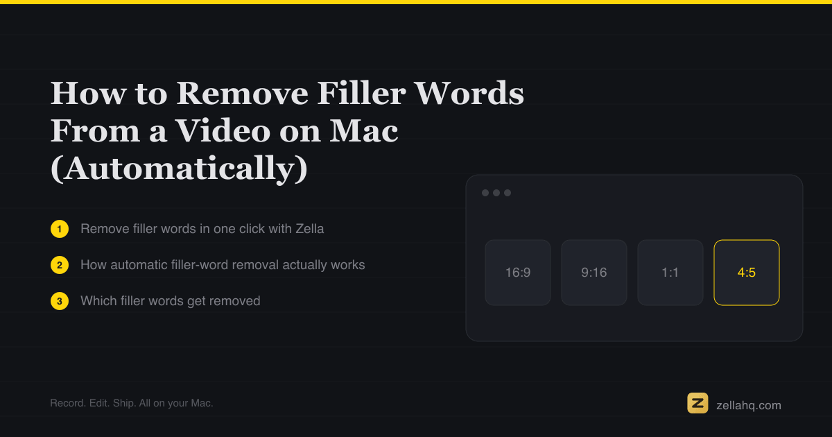 How to Remove Filler Words From a Video on Mac