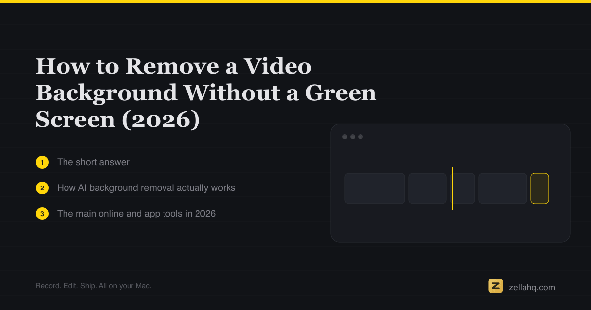 How to Remove a Video Background Without a Green Screen (2026)