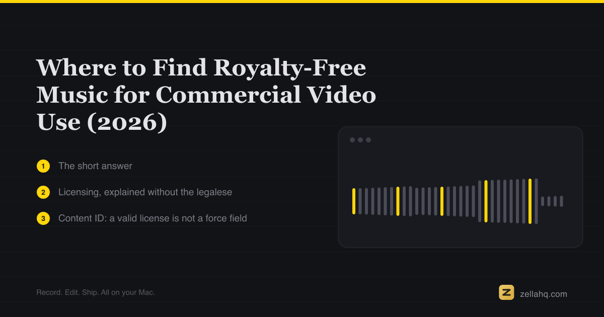Royalty-Free Music for Commercial Video Use (2026 Guide)