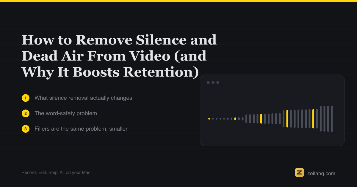 How to Remove Silence and Dead Air From a Video