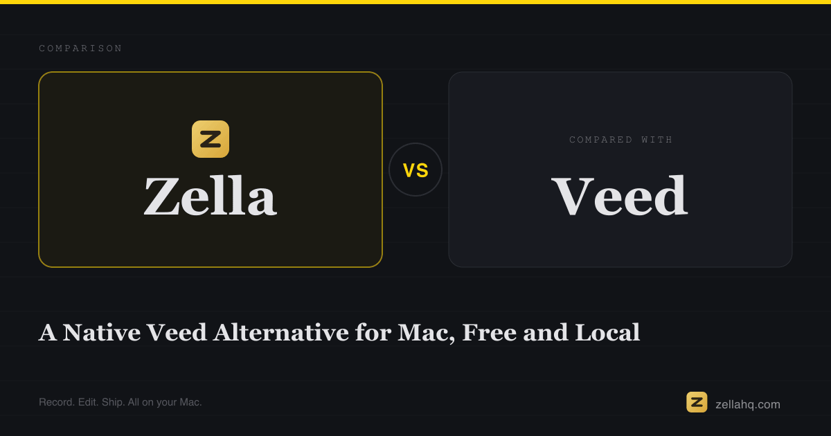 A Native Veed Alternative for Mac, Free and Local