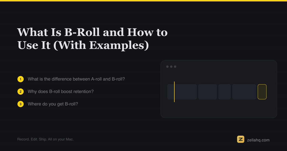 What Is B-Roll and How to Use It in a Video (Examples)