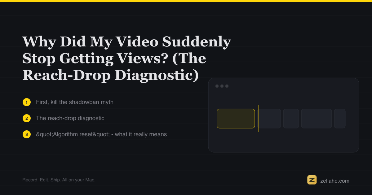 Why Did My Video Suddenly Stop Getting Views? 5 Real Causes