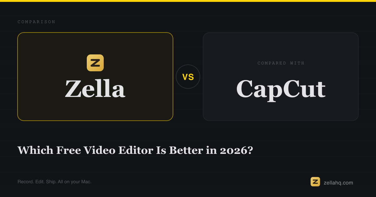 Zella vs CapCut: Which Free Video Editor Is Better?